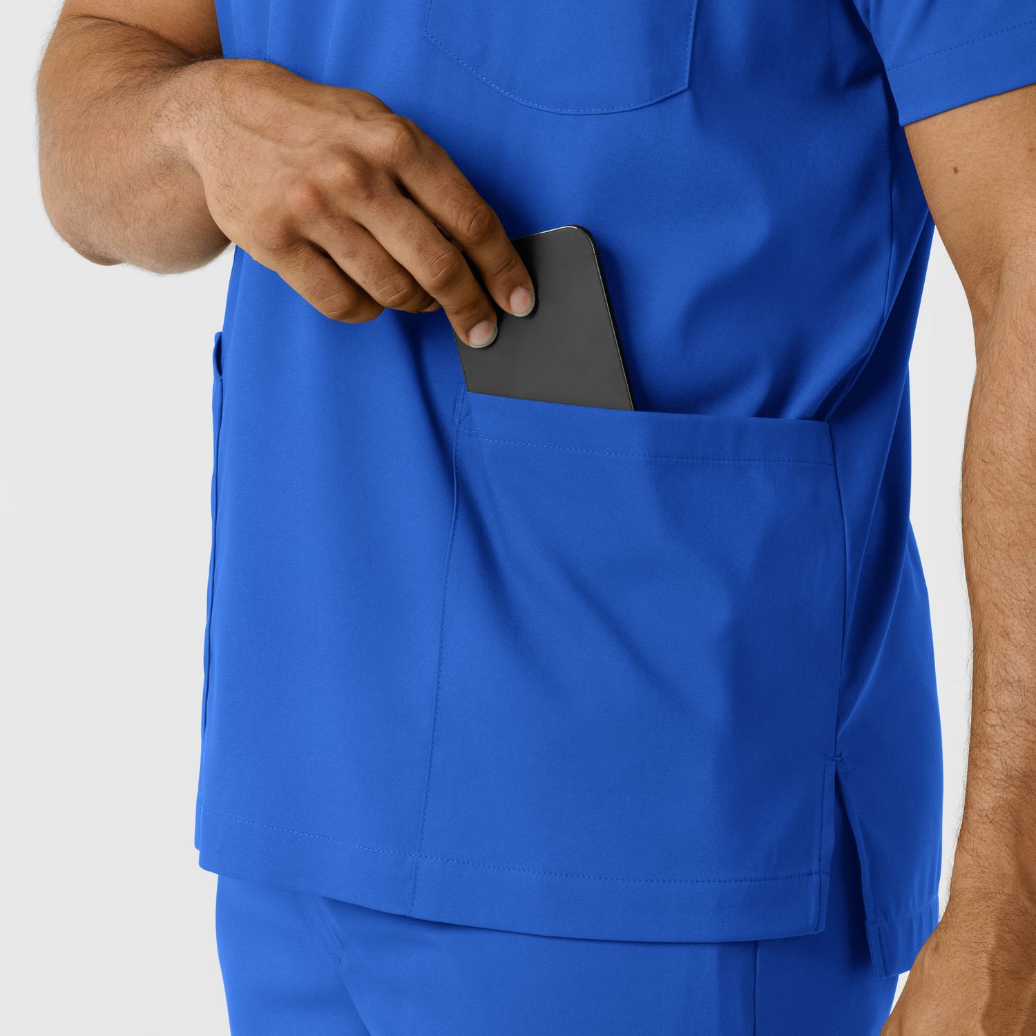 Casacca uomo 6351 scollo a V royal blue