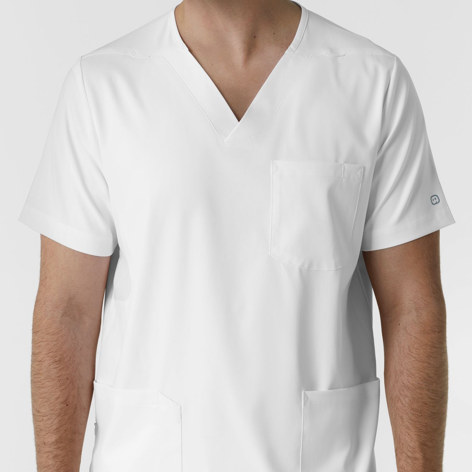 Casacca uomo 6351 scollo a V white
