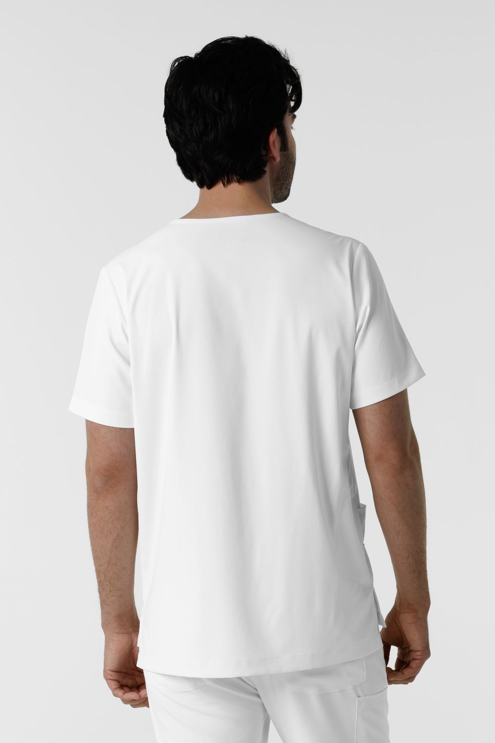 Casacca uomo 6351 scollo a V white