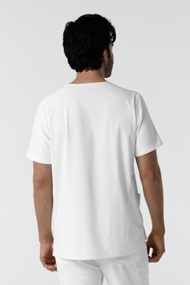 Casacca uomo 6351 scollo a V white