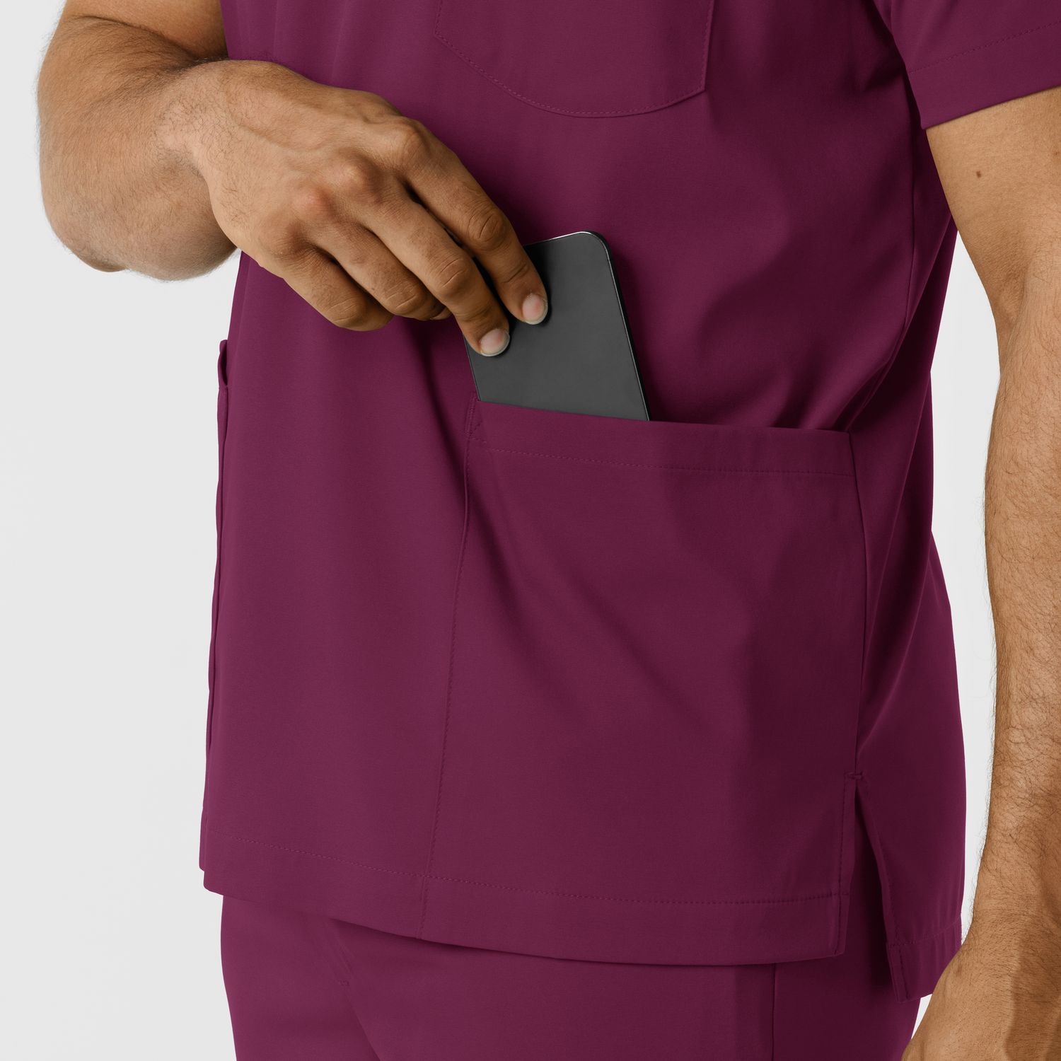 Casacca uomo 6351 scollo a V wine