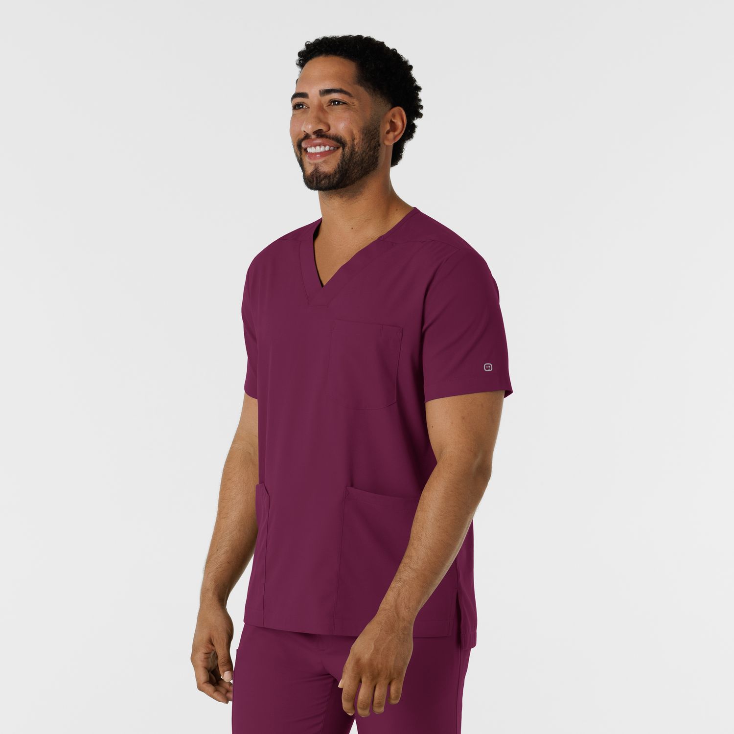Casacca uomo 6351 scollo a V wine