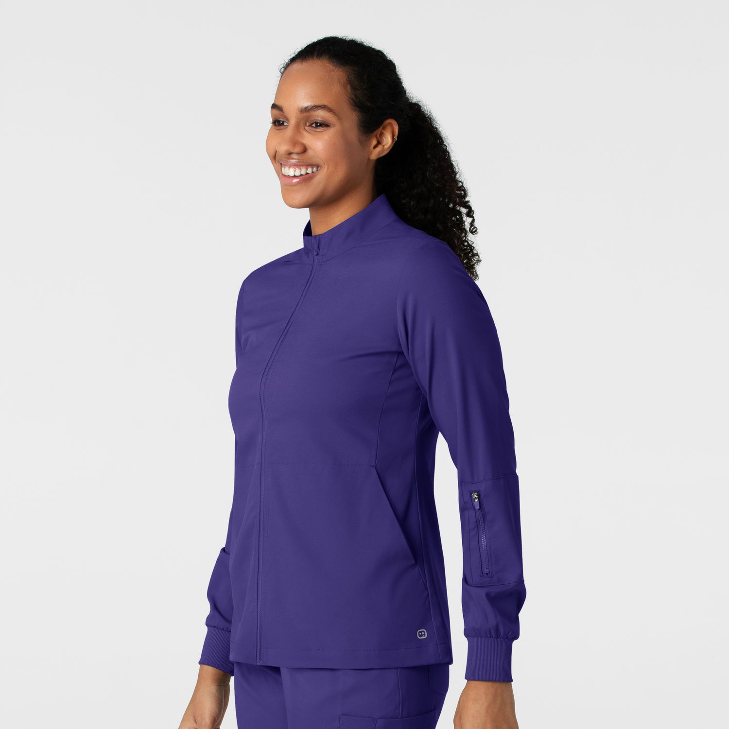 Casacca donna 8151 manica lunga e zip grape