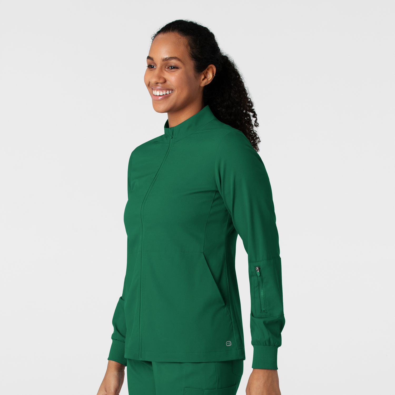 Casacca donna 8151 manica lunga e zip hunter