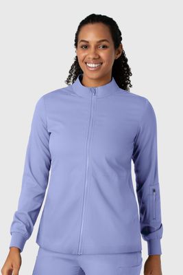 Casacca donna 8151 manica lunga e zip ceil blue