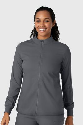 Casacca donna 8151 manica lunga e zip pewter