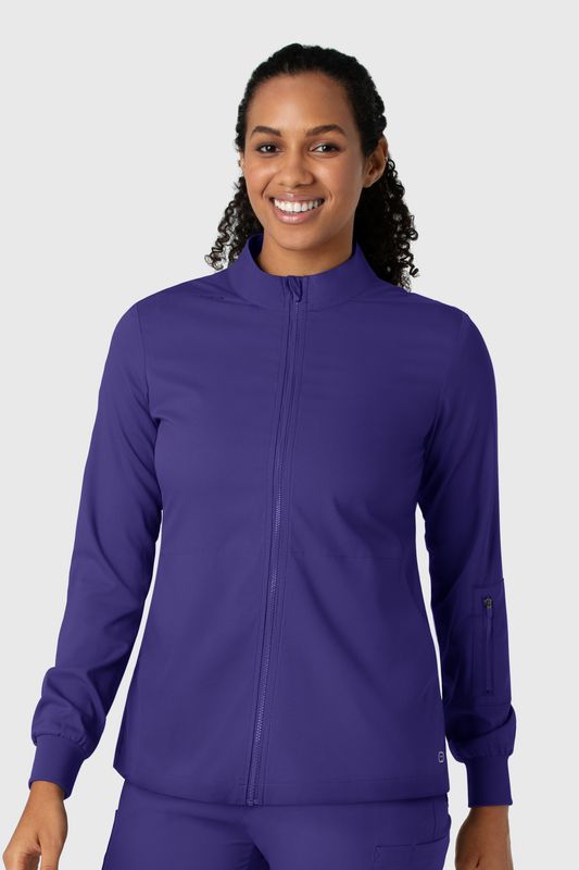 Casacca donna 8151 manica lunga e zip grape