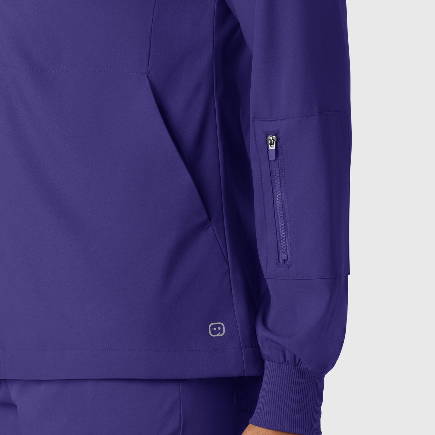 Casacca donna 8151 manica lunga e zip grape