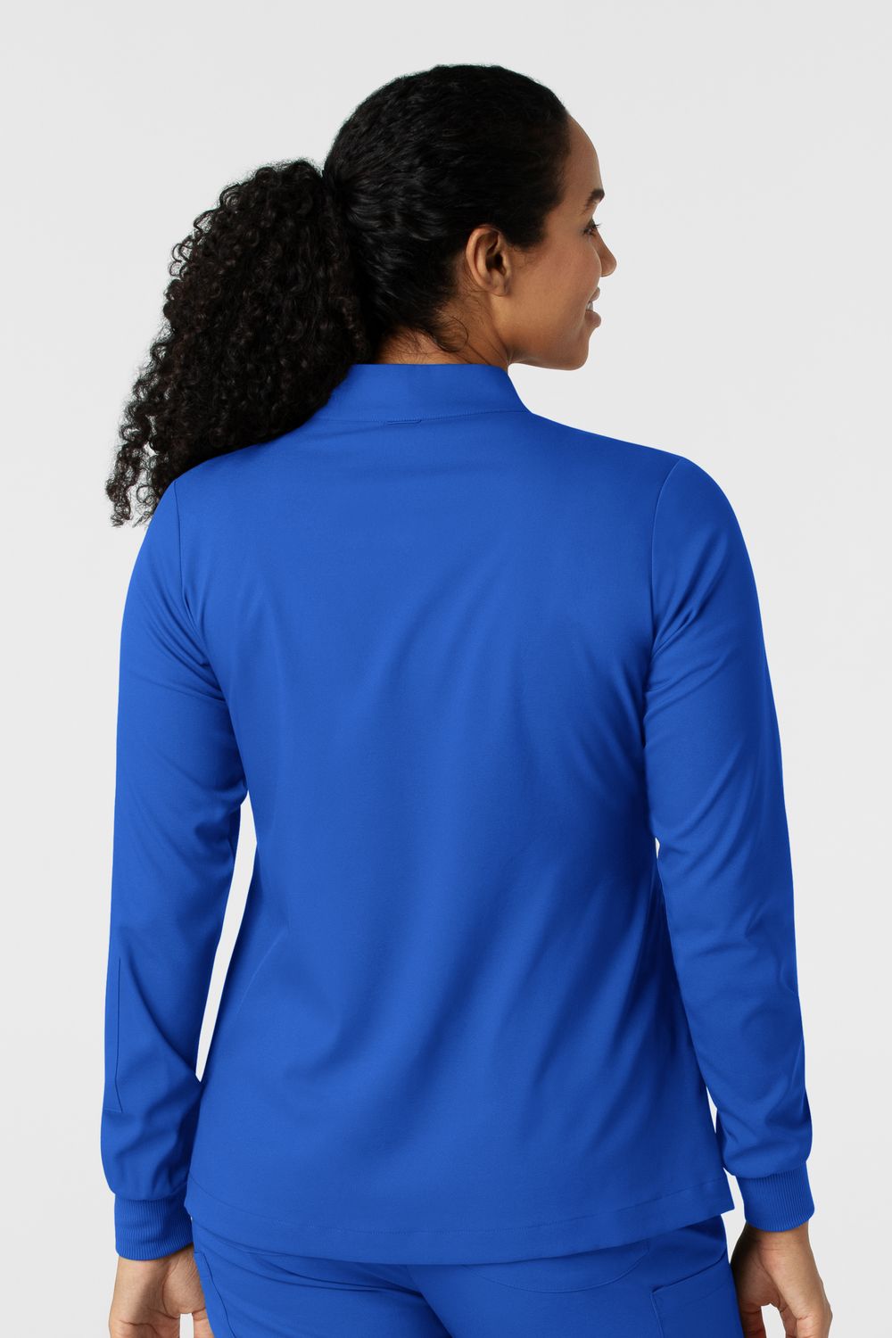 Casacca donna 8151 manica lunga e zip royal blue