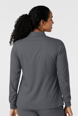 Casacca donna 8151 manica lunga e zip pewter
