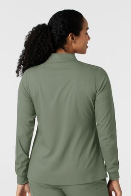 Casacca donna 8151 manica lunga e zip sage