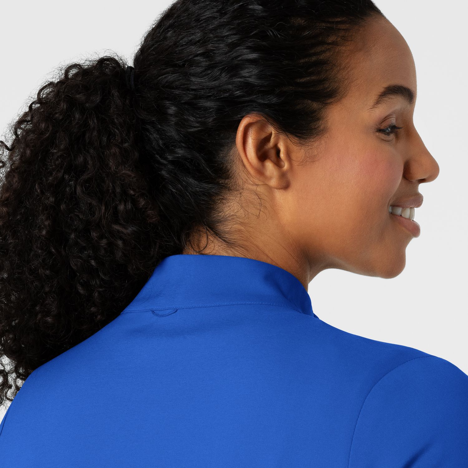 Casacca donna 8151 manica lunga e zip royal blue