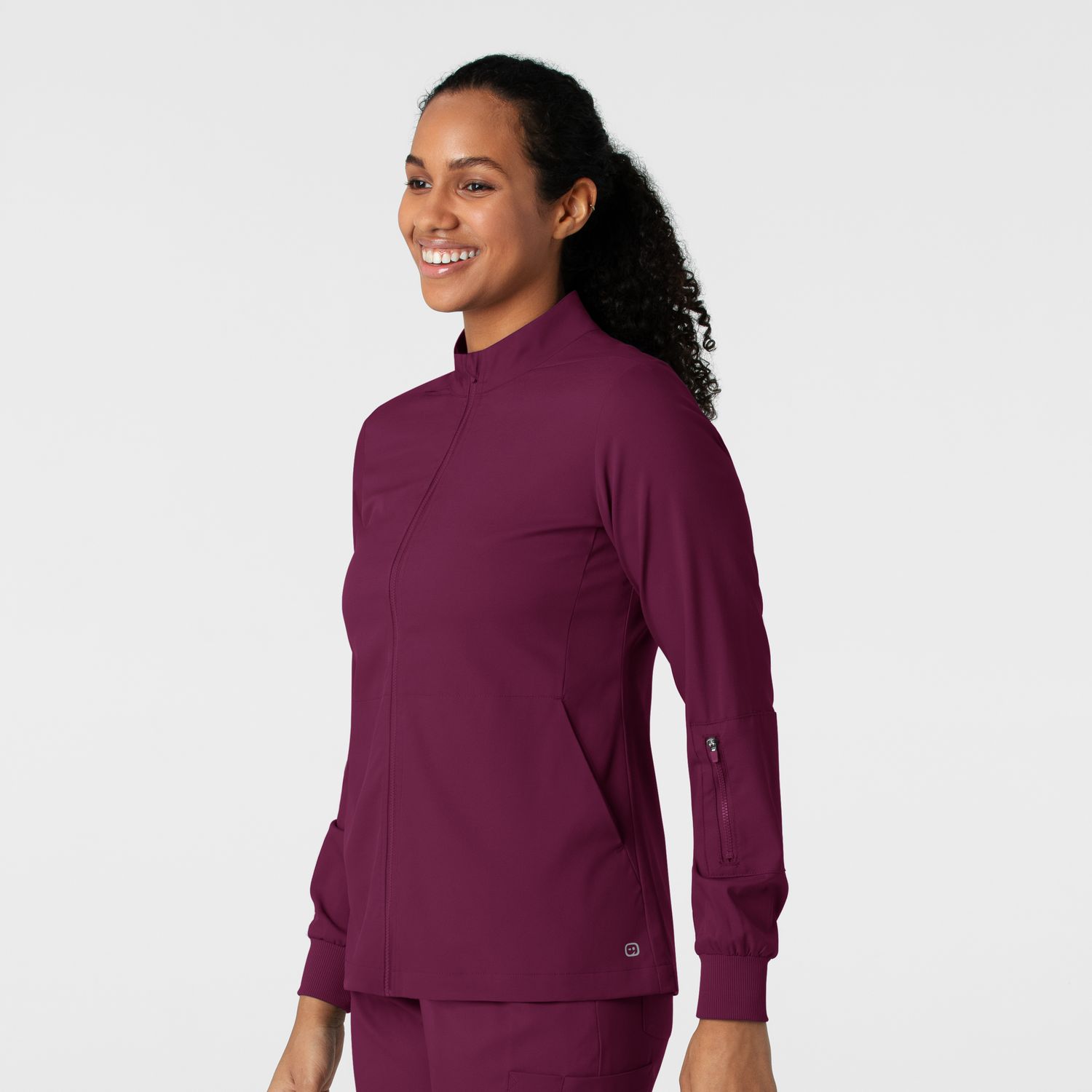 Casacca donna 8151 manica lunga e zip wine