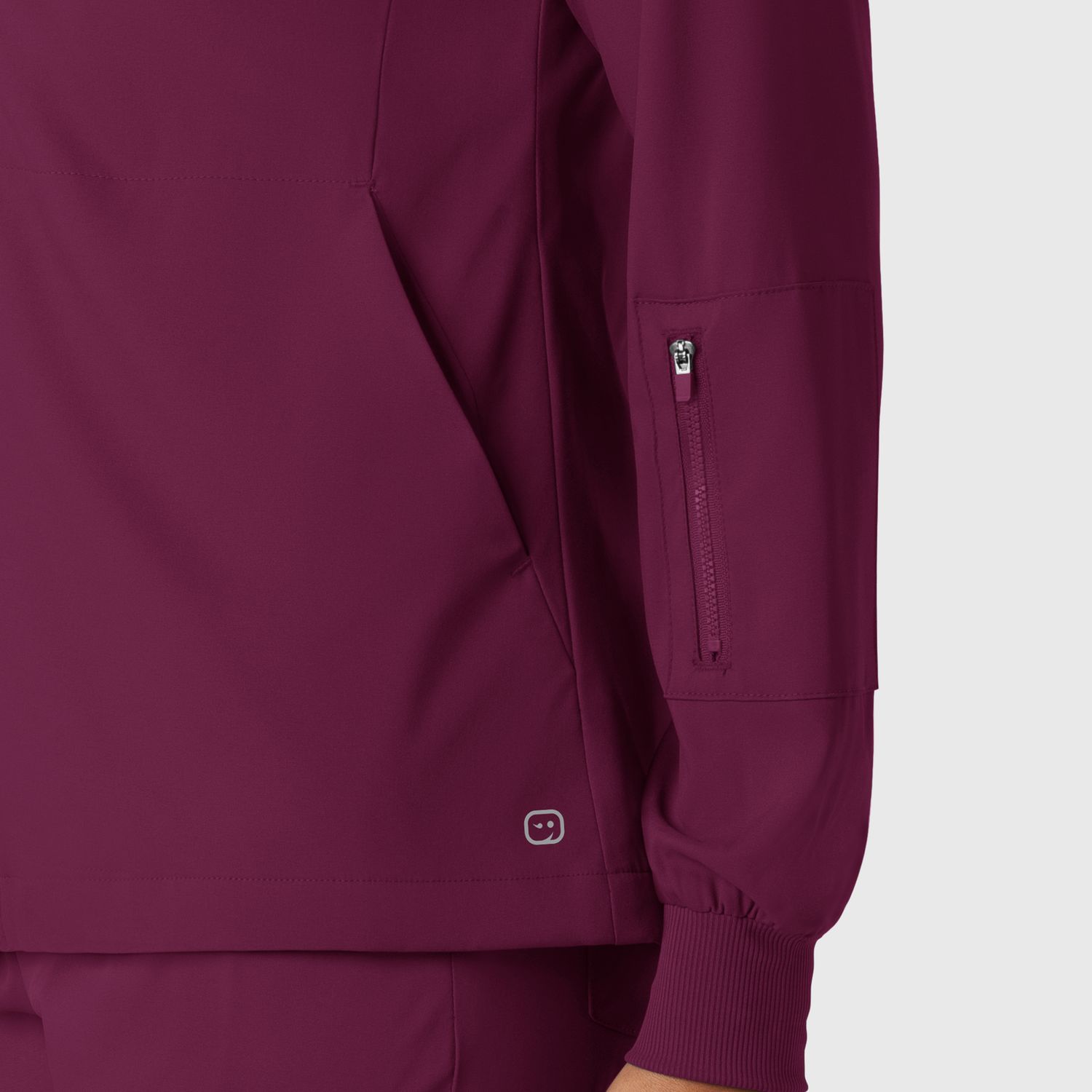 Casacca donna 8151 manica lunga e zip wine