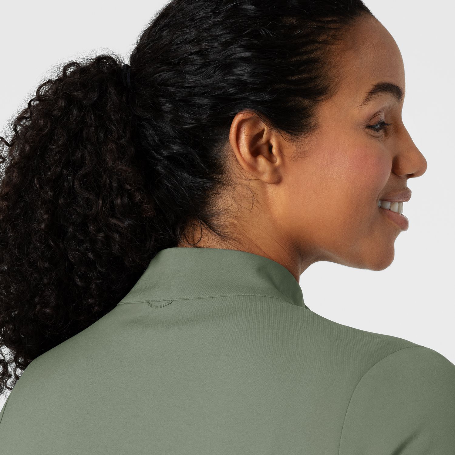 Casacca donna 8151 manica lunga e zip sage