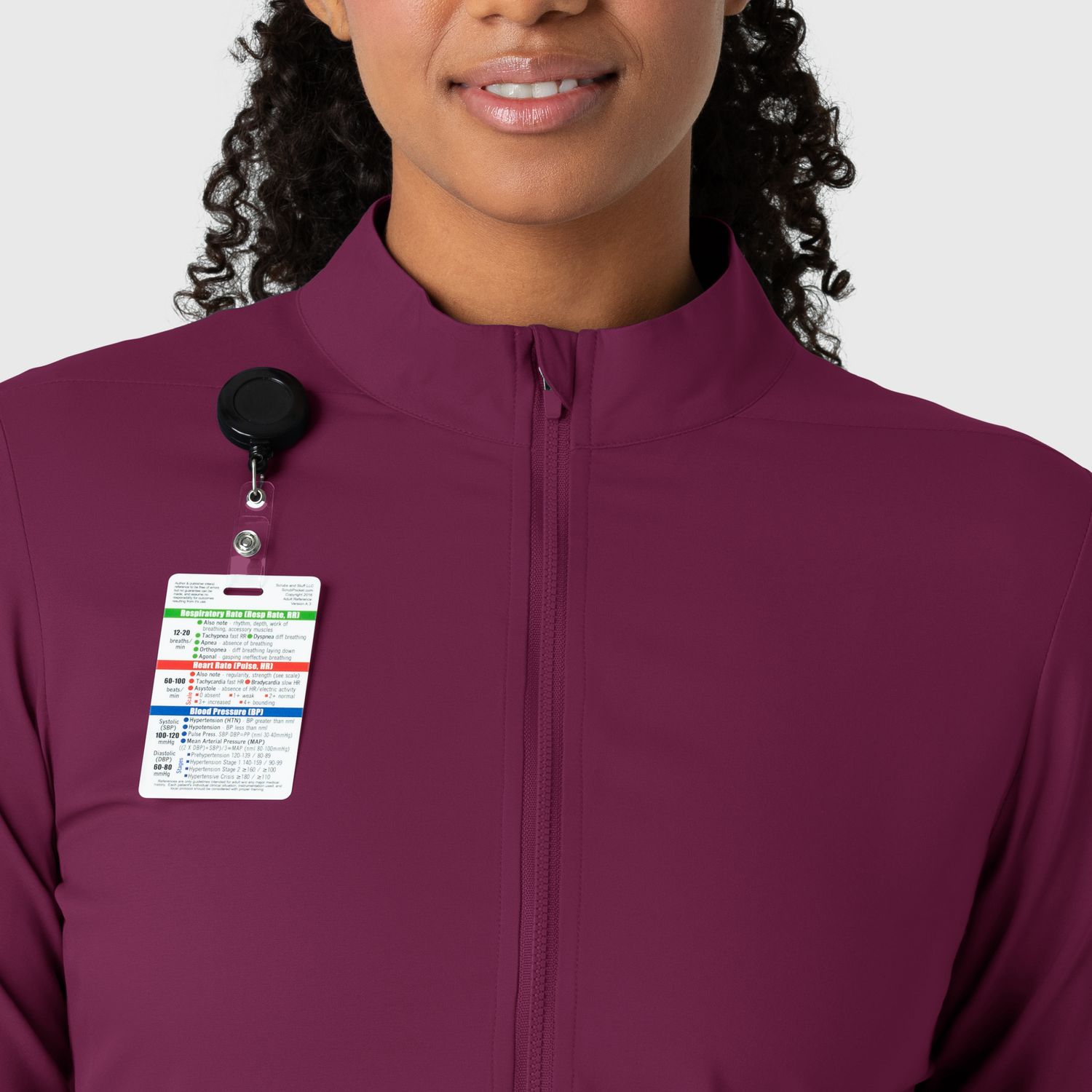 Casacca donna 8151 manica lunga e zip wine