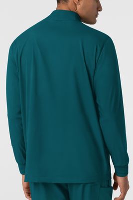 Casacca uomo 8351 manica lunga e zip caribbean blue