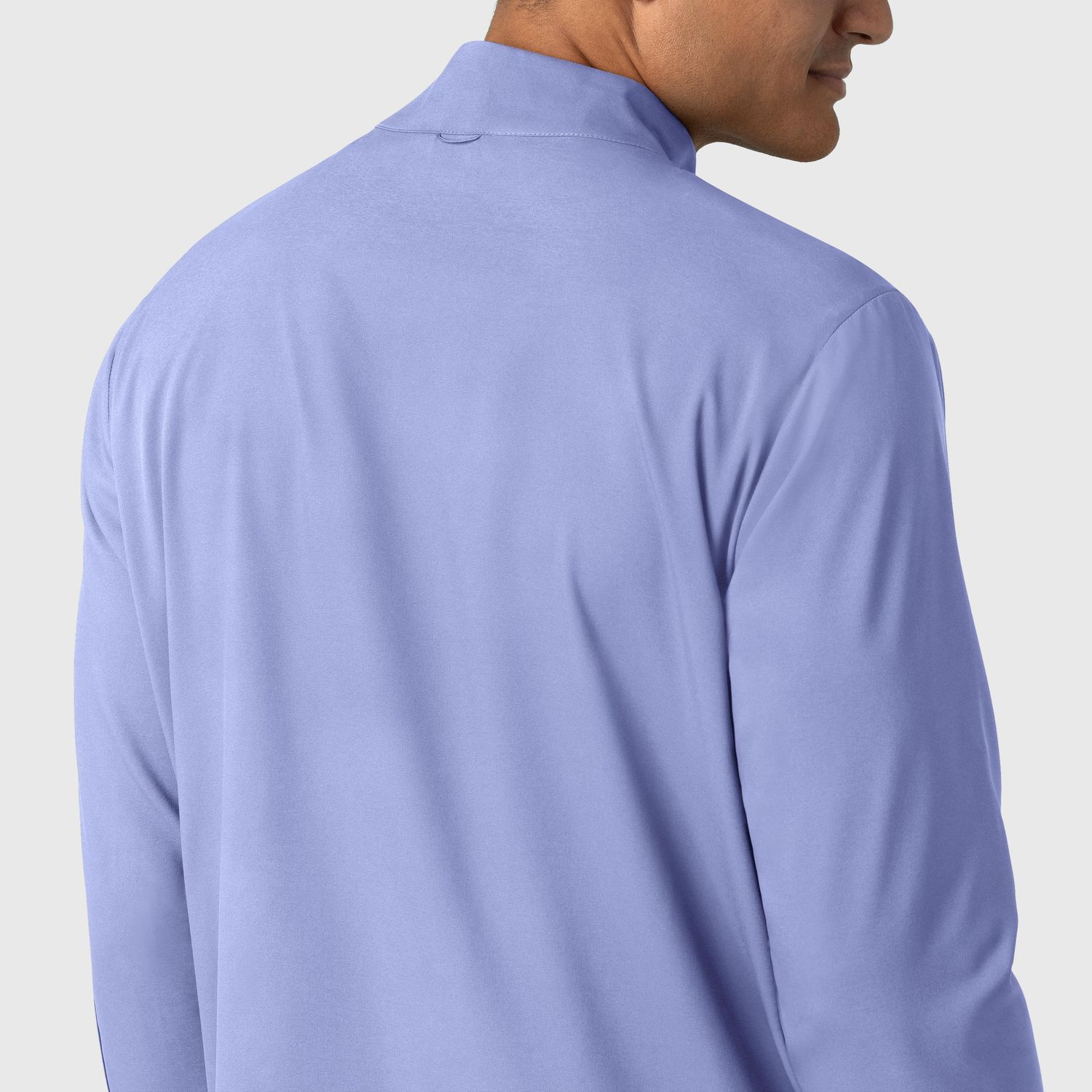 Casacca uomo 8351 manica lunga e zip ceil blue