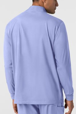 Casacca uomo 8351 manica lunga e zip ceil blue