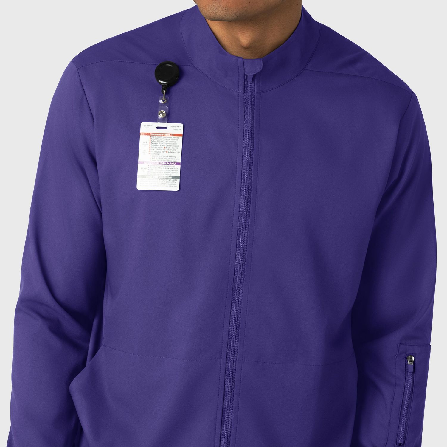 Casacca uomo 8351 manica lunga e zip grape