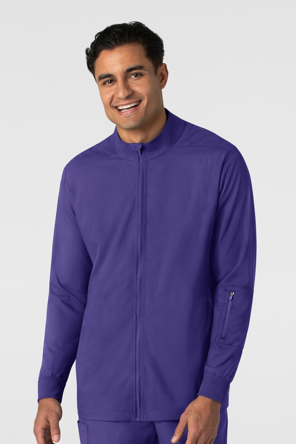 Casacca uomo 8351 manica lunga e zip grape