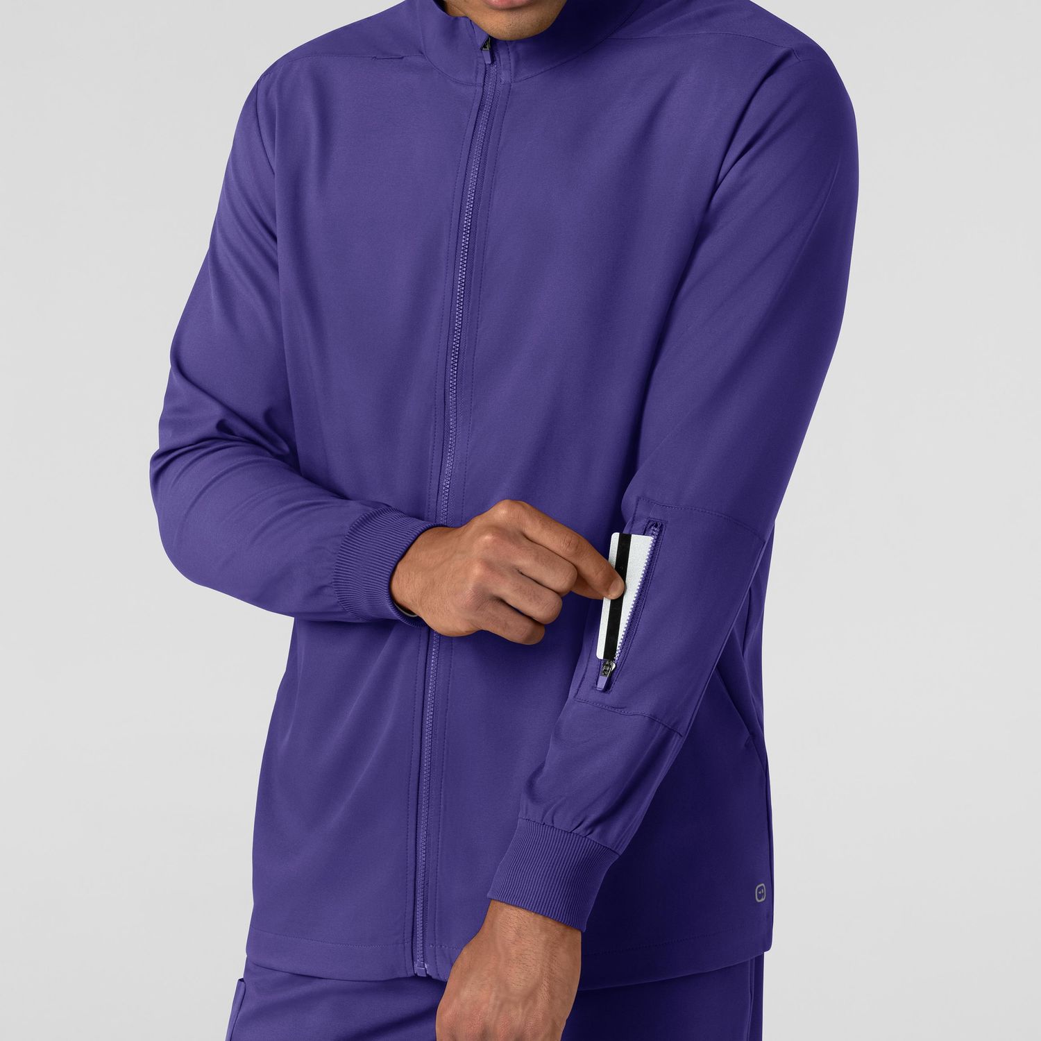 Casacca uomo 8351 manica lunga e zip grape