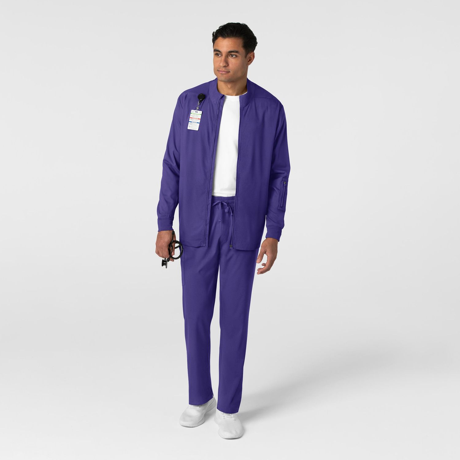 Casacca uomo 8351 manica lunga e zip grape