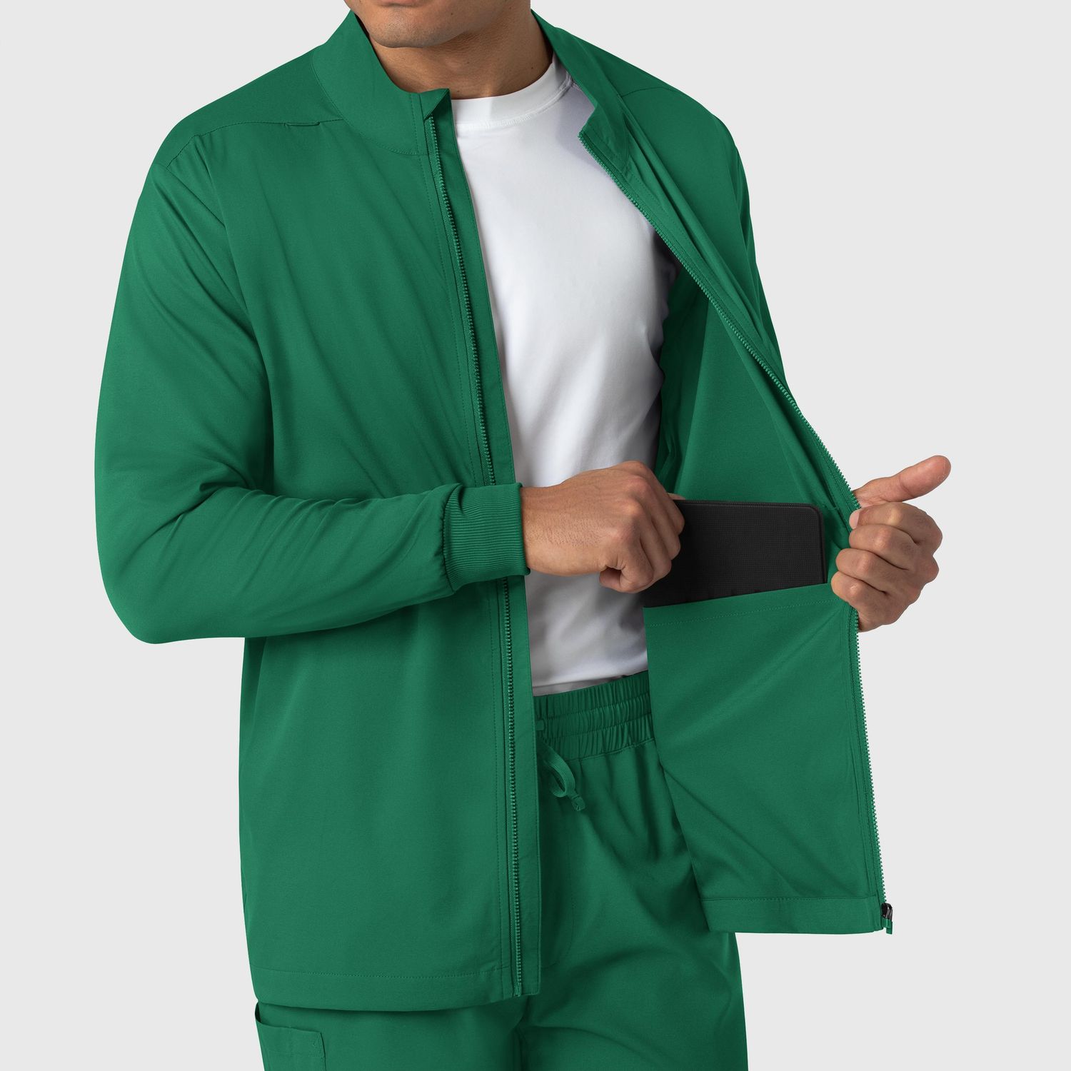 Casacca uomo 8351 manica lunga e zip hunter