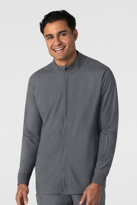 Casacca uomo 8351 manica lunga e zip pewter