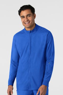 Casacca uomo 8351 manica lunga e zip royal blue