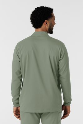 Casacca uomo 8351 manica lunga e zip sage