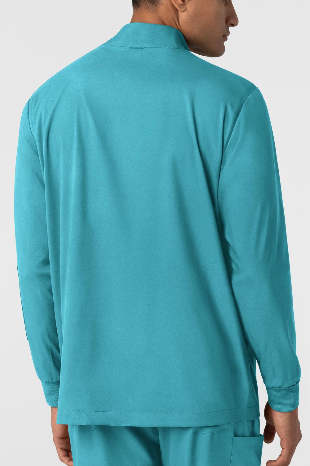 Casacca uomo 8351 manica lunga e zip teal blue