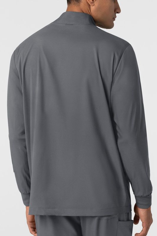 Casacca uomo 8351 manica lunga e zip pewter
