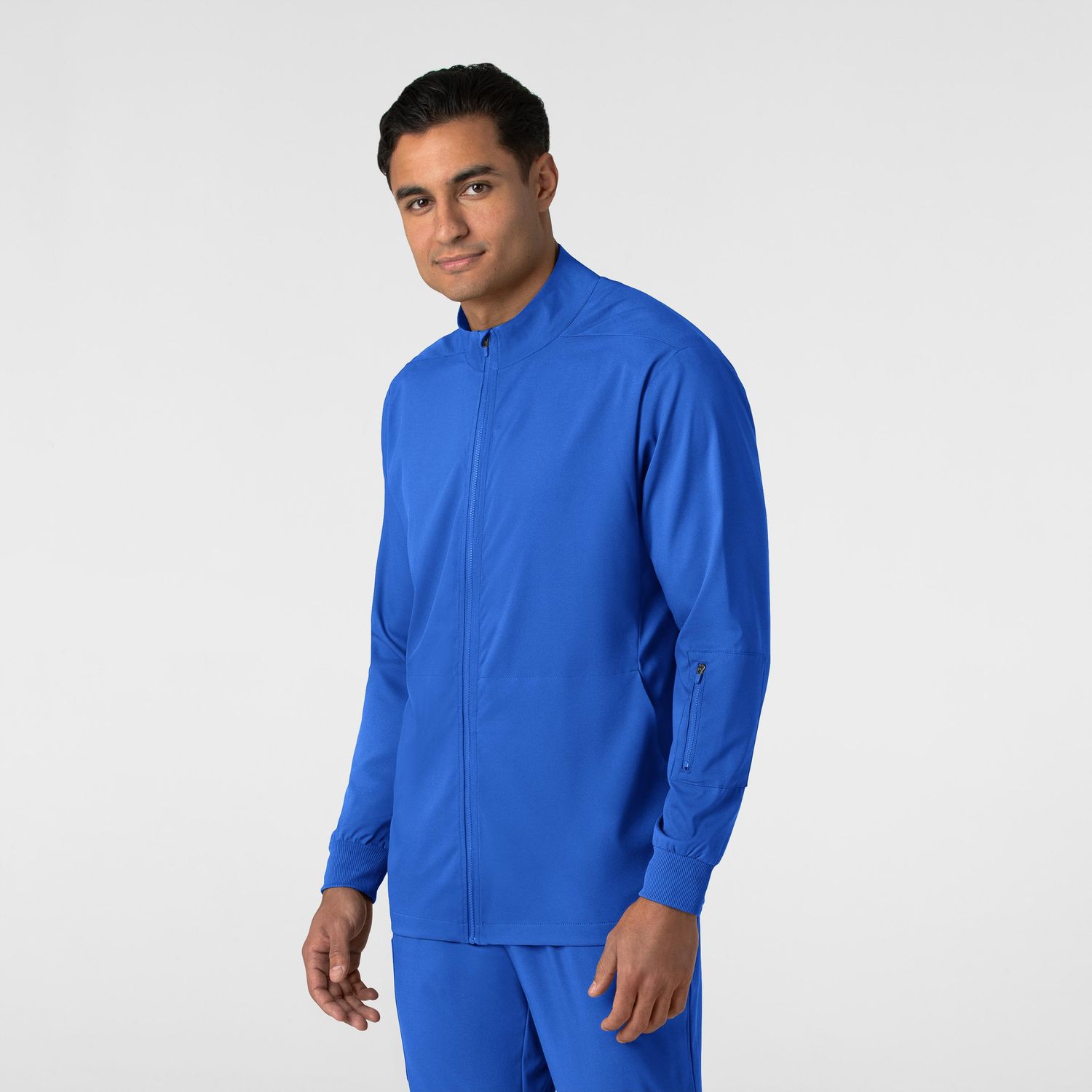 Casacca uomo 8351 manica lunga e zip royal blue