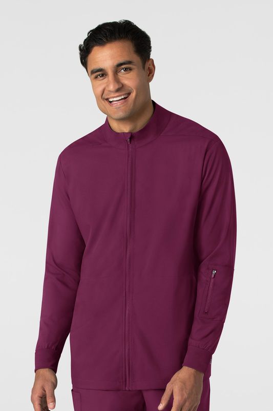 Casacca uomo 8351 manica lunga e zip wine