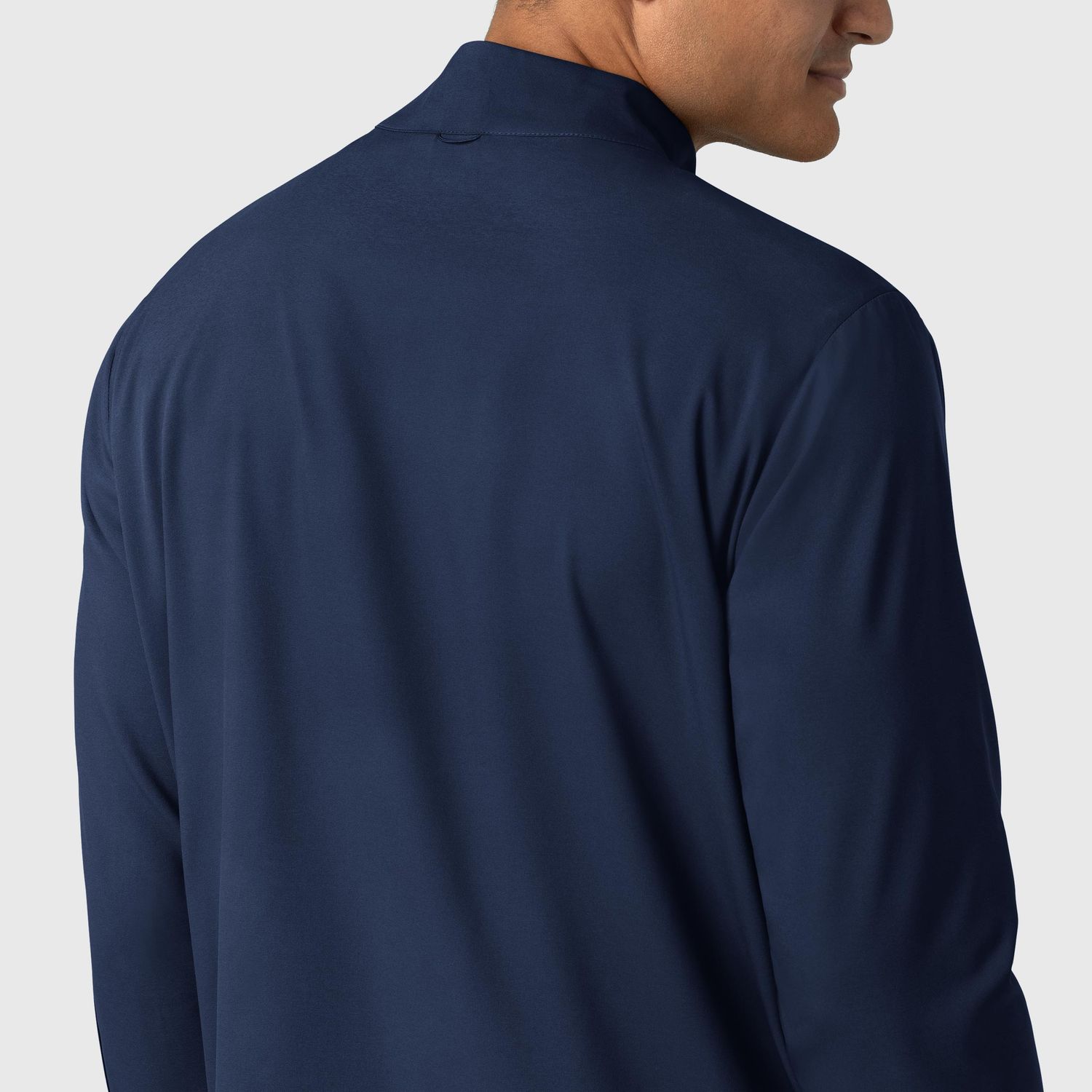 Casacca uomo 8351 manica lunga e zip navy blue