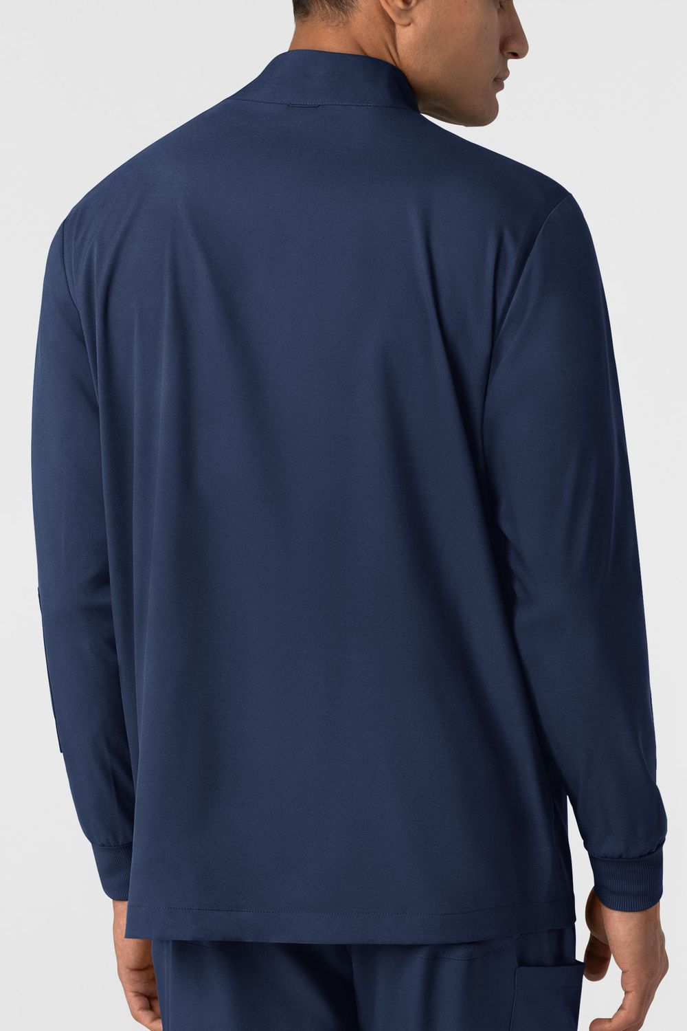 Casacca uomo 8351 manica lunga e zip navy blue