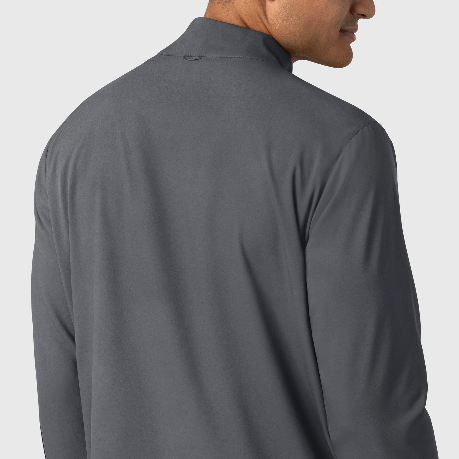 Casacca uomo 8351 manica lunga e zip pewter