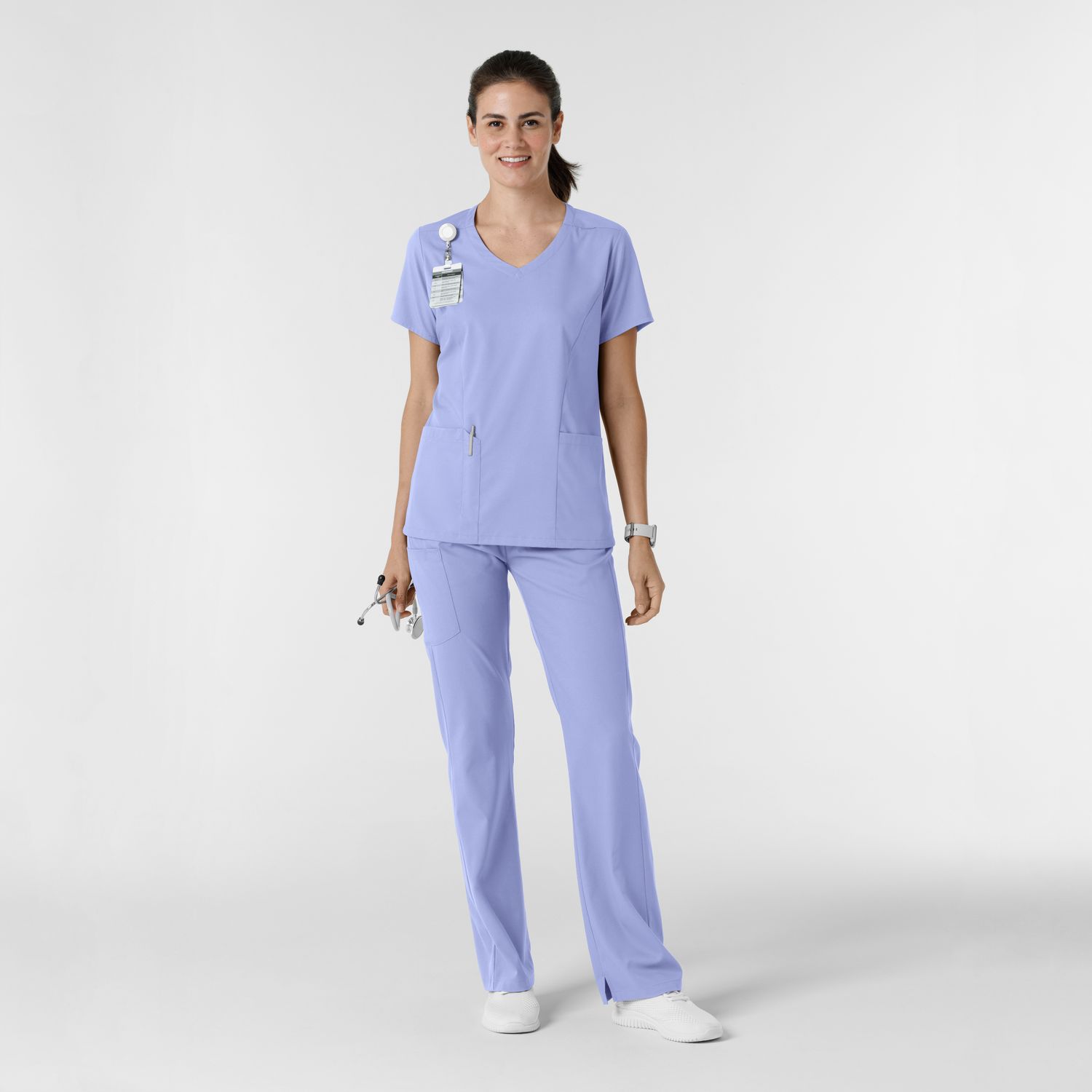 Pantalone donna 5251 svasato ceil blue