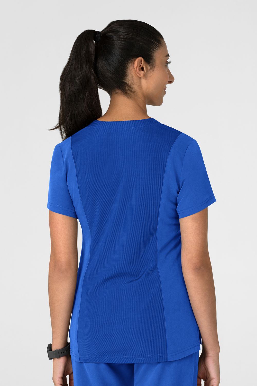 Casacca donna 6132 scollo a V royal blue