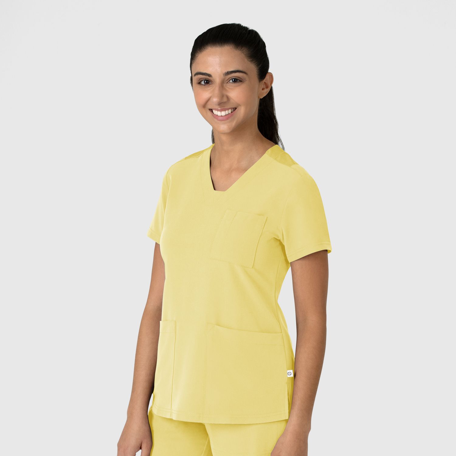Casacca donna 6132 scollo a V sunrise yellow