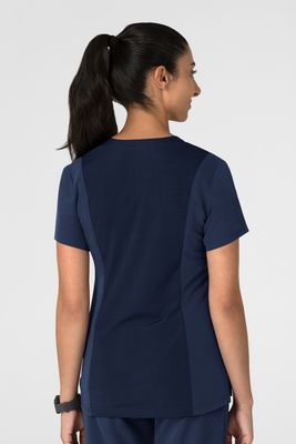 Casacca donna 6132 scollo a V navy blue