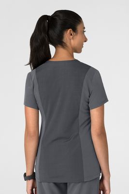 Casacca donna 6132 scollo a V pewter