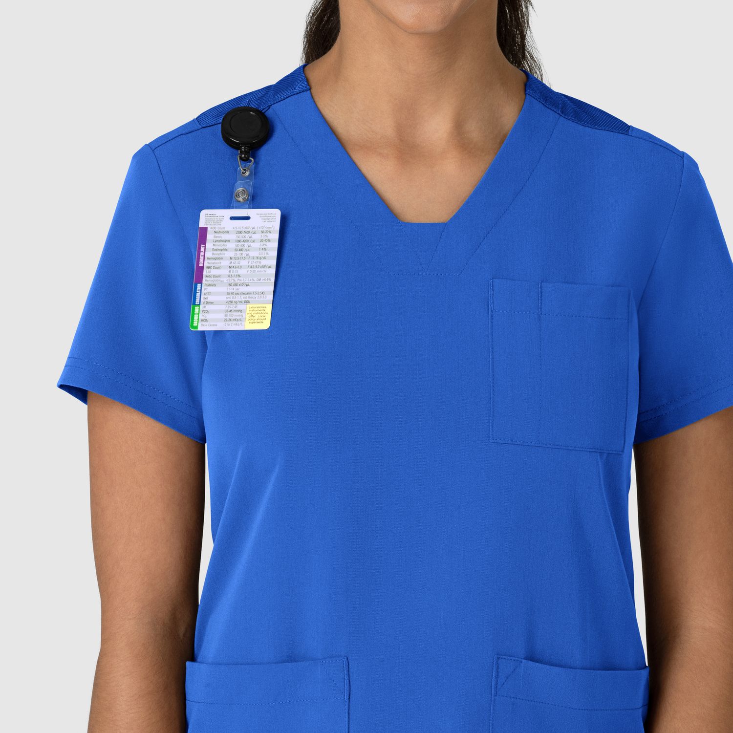Casacca donna 6132 scollo a V royal blue