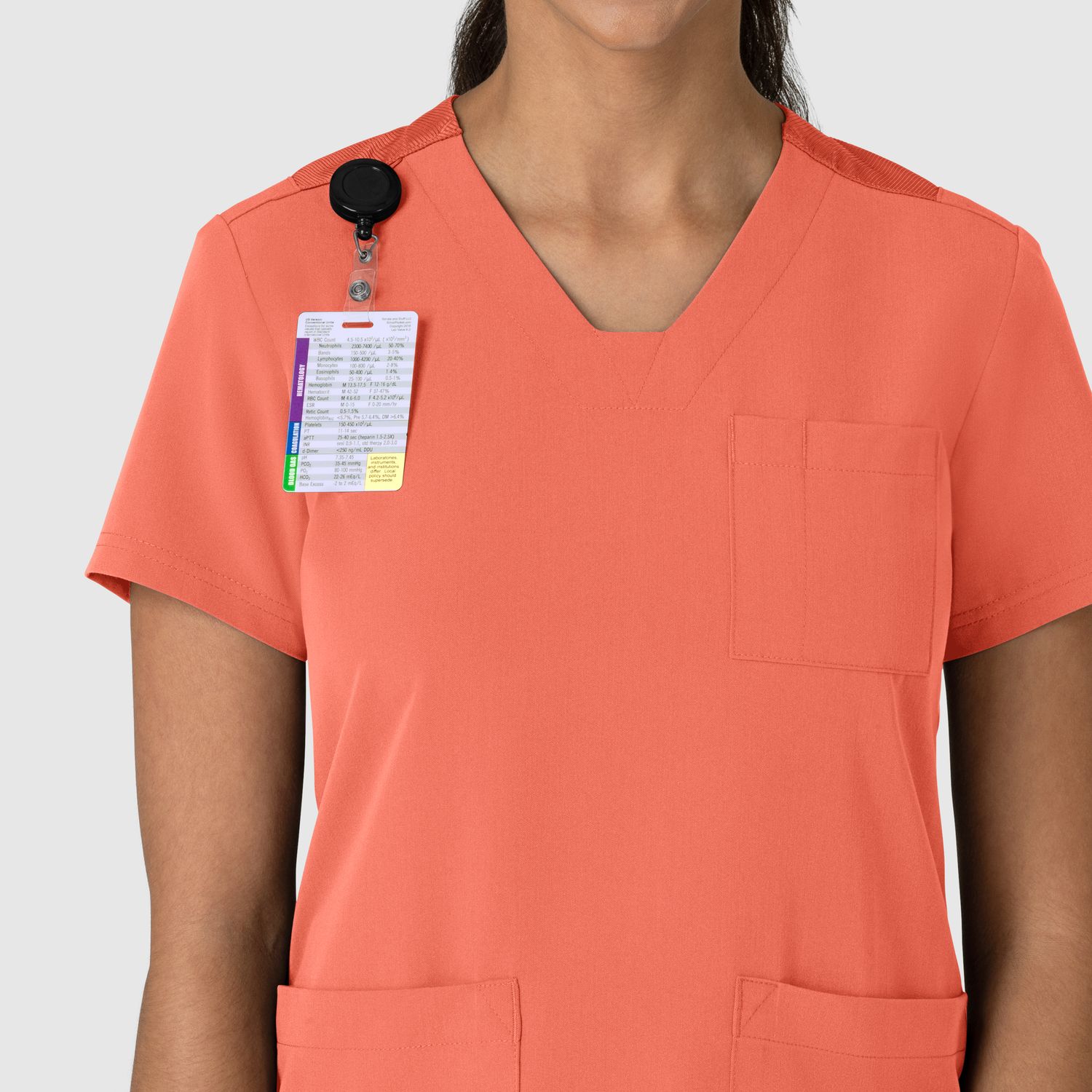 Casacca donna 6132 scollo a V sugar coral