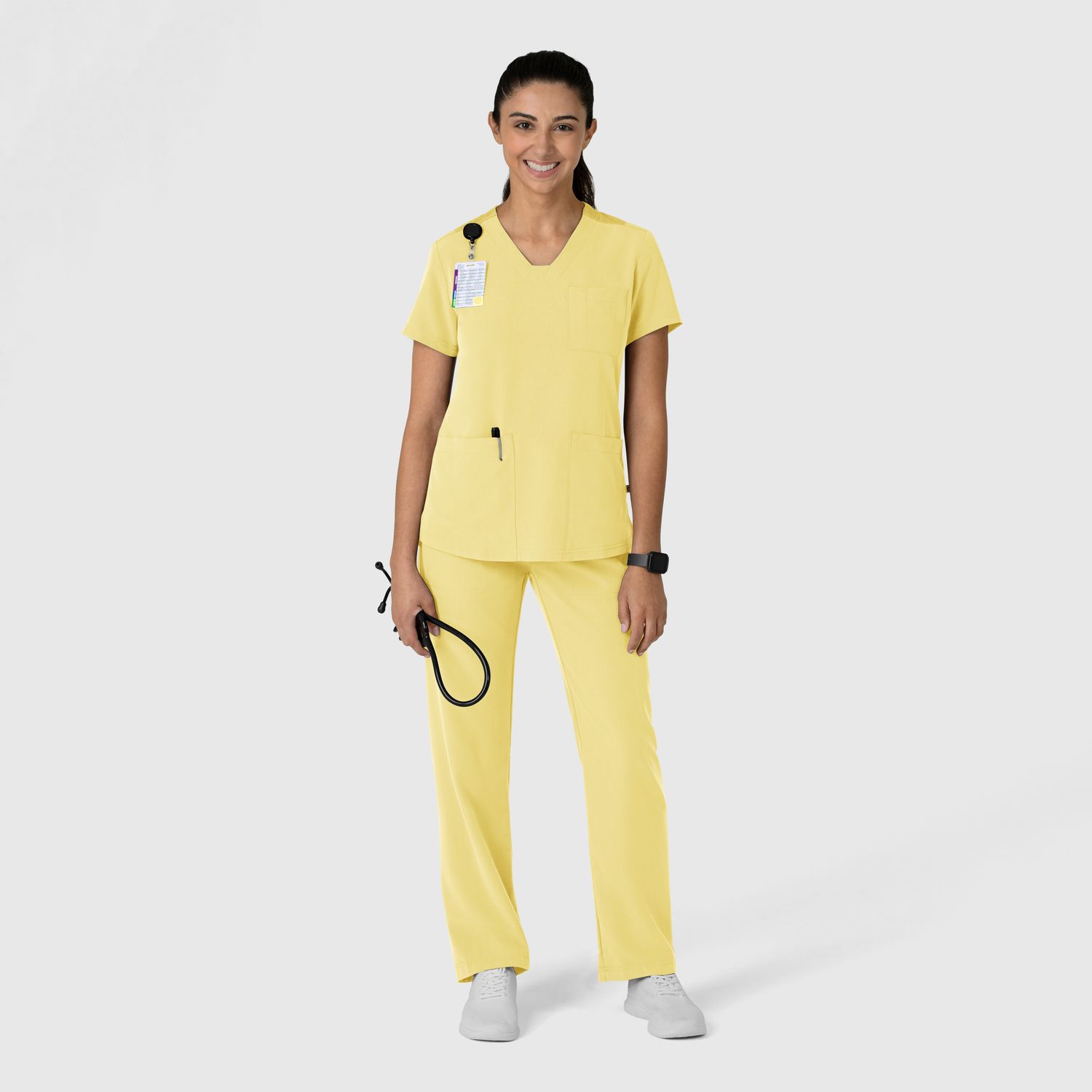 Casacca donna 6132 scollo a V sunrise yellow