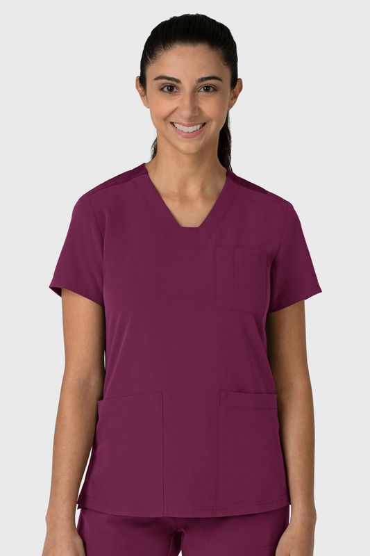 Casacca donna 6132 scollo a V wine
