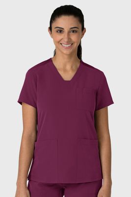 Casacca donna 6132 scollo a V wine