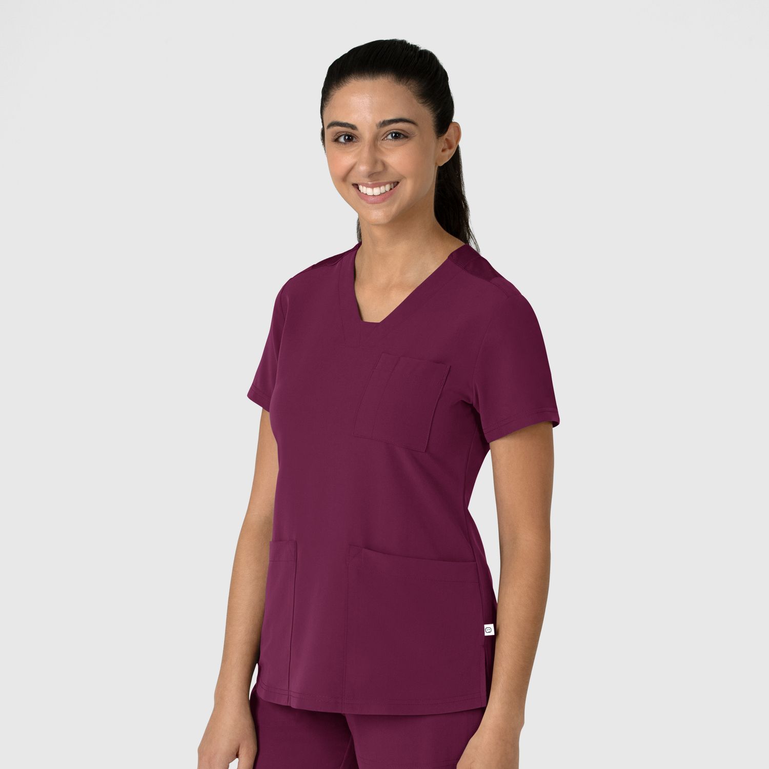 Casacca donna 6132 scollo a V wine
