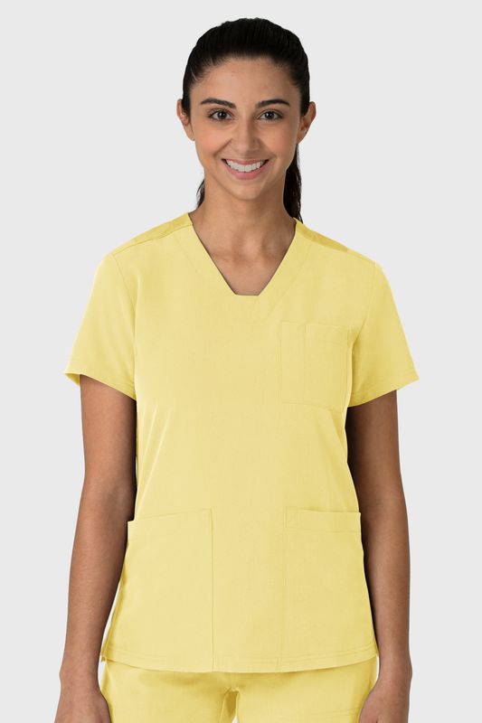 Casacca donna 6132 scollo a V sunrise yellow